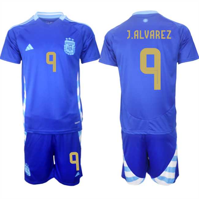 Men's Argentina #9 Julian alvarez Blue 2024-25 Away SoccerJersey Suit,We sell and wholesale Men's Argentina #9 Julian alvarez Blue 2024-25 Away SoccerJersey Suit on line form chian!